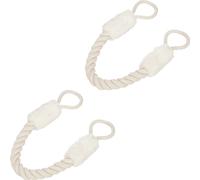 relaxdays Cordon de porte anti-pincements, set de 2 pièces, blanc