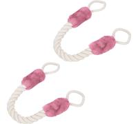 relaxdays Cordon de porte anti-pincements, set de 2, rose