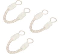 relaxdays Cordon de porte anti-pincements, set de 3 pièces, blanc