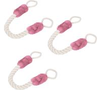 relaxdays Cordon de porte anti-pincements, set de 3, rose