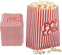 relaxdays Cornets de pop-corn rétro, set de 48 pièces