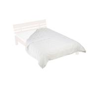Relaxdays Couette 4 Saisons, 200 x 220 cm, Couverture en Polyester pour lit, en Deux Parties été et Hiver, blan