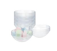 Relaxdays Coupe à Dessert, lot Pratique de 6, en Verre, capacité de Chaque : 300 ML, Transparente