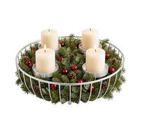 Relaxdays Couronne de l'Avent en métal