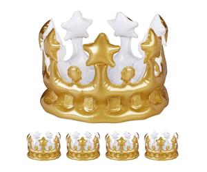 Relaxdays Couronne gonflable en lot de 5