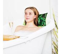 Relaxdays Coussin de bain oreiller de bain pour la nuque HxlxP: 10 x 37 x 17 cm support tête voyage 2 ventouses, motifs