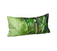 Relaxdays Coussin de bain oreiller de bain pour la nuque HxlxP: 10 x 37 x 17 cm support tête voyage 2 ventouses, motifs bambou