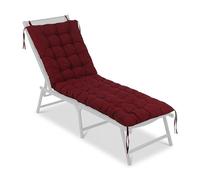 Relaxdays Coussin de Banc matelassé pour extérieur, bancs/palettes | avec sangles, choix de tailles et couleurs