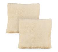 Relaxdays Coussin doux lot de 4 crème