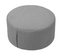 Coussin méditation Relaxdays, Yoga & Pleine Conscience, Coussin de Sol, Housse Amovible, 13 x 33 cm, zafu, Coton, Gris