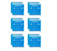 relaxdays Coussins de refroidissement rectangulaires, lot de 12