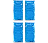 relaxdays Coussins de refroidissement rectangulaires, set de 4, bleu