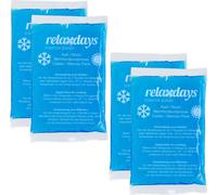 relaxdays Coussins de refroidissement rectangulaires, set de 4, bleu