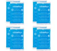 relaxdays Coussins de refroidissement rectangulaires, set de 8, bleu