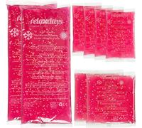 relaxdays Coussins de refroidissement roses, lot de 8