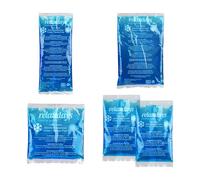 Relaxdays coussins, lot de 25, chaud/froid, bleu | adapté au micro-ondes, compresses réfrigérantes en gel, pochettes réfrigérantes