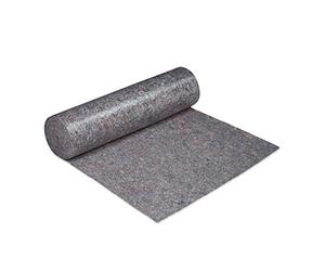 Relaxdays Couverture de déménagement, Lot de 4, 1 m x 50 m = 50 m², antidérapant, Hydrofuge, 180g/m², Tapis de Protection, Gris