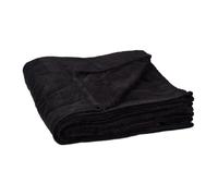 Relaxdays Couverture grande polaire douce plaid moelleuse douillet 200 x 220 cm lavable 30°C en polyester, noir