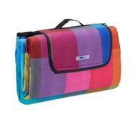 Relaxdays Couverture pique-nique colorée carreaux