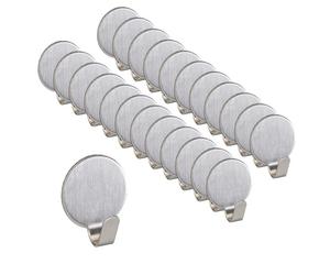 Relaxdays Crochet autocollant lot de 240 inox