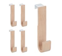 Relaxdays Crochet de porte bois lot de 15