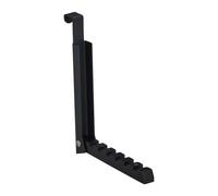 Relaxdays Portemanteau Pliable, pour Porte de Max 2 cm d’épaisseur, à accrocher, 6 cintres, métal et Bois, Noir