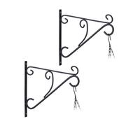 relaxdays Set de 2 supports pour pots de fleurs