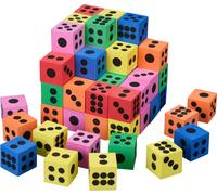 relaxdays Cubes de chuchotement multicolores, jeu de 60 pièces