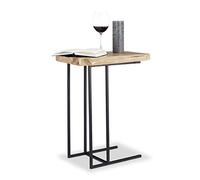 relaxdays 10021859_0 relaxdays Beistelltisch Holz braun, schwarz 34,0cm x 49,5cm x 60,0 cm
