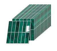 Relaxdays Dalles adhésives 3D pour Salle de Bains et Cuisine, 30x30 cm, Vert, 10 pièces