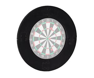 Relaxdays Dart Catchring R7, 4 pièces, Anneau de Protection pour Cible de fléchettes de 45 cm, Protection Murale Stable, EVA, diamètre Total 72 cm