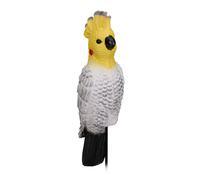 Relaxdays Déco Jardin Perroquet, HxLxP : 51 x 7 x 8 cm, Oiseau décoratif, pour l'extérieur, Plastique, coloré