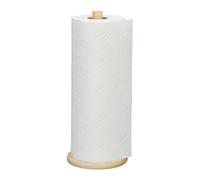 Relaxdays Support essuie-Tout Vertical, Bambou, Distributeur pour Cuisine, H x D: 28 x 11,5 cm, dérouleur, Nature