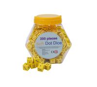 Relaxdays Dés silencieux pour l'école, lot de 200