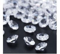 Relaxdays Diamants décoratifs, lot 1700, décoration de Table pour Mariage, Cristaux, Plastique, 6 x 10 mm, Transparent