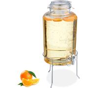 relaxdays Distributeur de boissons 8 L avec support