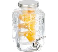relaxdays Distributeur de boissons avec insert à fruits 4 L