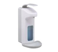 relaxdays Distributeur de désinfection 10029930_0 blanc plastique 1,0 l