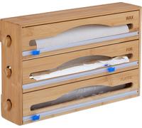 relaxdays Distributeur de film 3 en 1