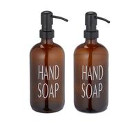 Relaxdays Distributeur de savon en lot de 2