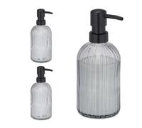 Relaxdays Distributeur de savon en lot de 3