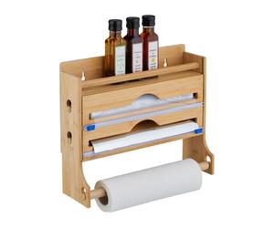 Relaxdays Distributeur papier cuisine et aluminium