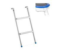 Relaxdays Échelle escalier de Trampoline Accessoire Jardin marches Enfant H x L: 76 x 38 cm, Jeunesse Unisexe, Gris/argenté/métallique, M