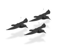 relaxdays Effaroucheur corbeau, set de 3 pièces