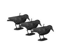 relaxdays Effaroucheur corbeau, set de 3 pièces