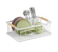 Relaxdays Égouttoir avec bac récupérateur