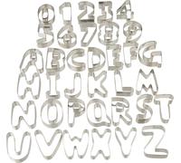 relaxdays Emporte-pièce pour biscuits Lettres & chiffres