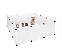 relaxdays Enclos blanc 110,0 x 110,0 x 54,0 cm