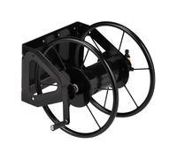 Relaxdays Enrouleur Mural de Tuyau,Tambour Enrouleur Tuyau d’arrosage manivelle, 60 m de Long, en Acier,HlP41,5x54x45cm