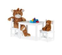 Relaxdays Chaise Table Enfant, pour Dessiner avec 2 chaises. Moderne, Chambre d'enfants, intérieur, Coin de la Chambre,